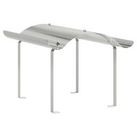 Nasada kominkowa Srebrny 59.5 x 50 x 36.5 cm Stal nierdzewna