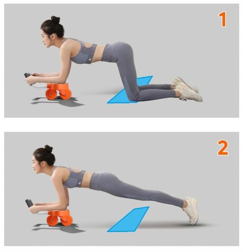 Kółko Roller Z Automatycznym Odbiciem Do ćwiczen Mięśni Brzucha z matą na Arena.pl