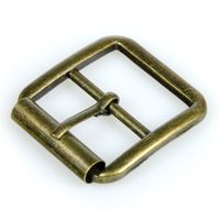 KLAMRA metalowa 33x34mm dla paska 25mm mosiądz 1szt.