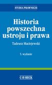 Historia powszechna ustroju i prawa Tadeusz Maciejewski