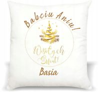 PREZENT na święta foto PODUSZKA dla Babci Dziadka