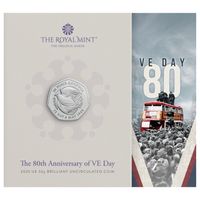 The 80th Anniversary of VE Day 50p Miedzionikiel 2025
