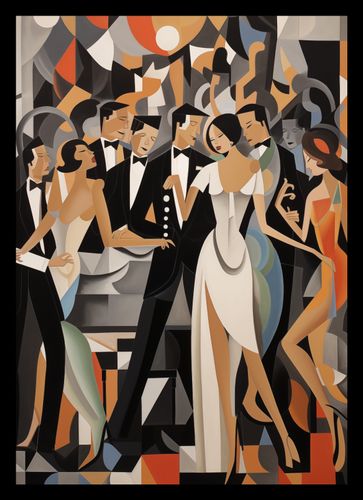 Plakat 21x29,7cm Bal w Art Deco na Arena.pl