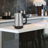 CZAJNIK ELEKTRYCZNY bezprzewodowy MOCNY stalowy stal nierdzewna 2200W 1,7l