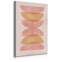 Obraz Canvas Do Sypialni Różowe Kamienie Akwarele Styl Boho 50cm x 70cm