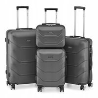 ZESTAW WALIZEK 4w1 - WALIZKA PODRÓŻNA 28" 24" 19" i 14" TREVISO - GRAFITOWY