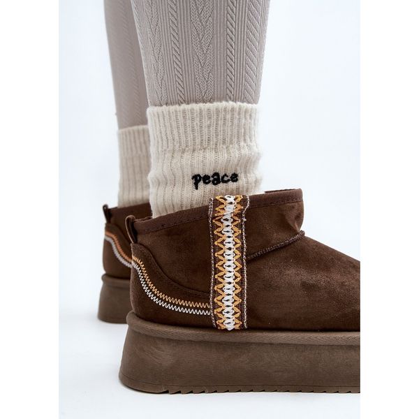 Śniegowce Na Platformie Ze Wzorem r.40 zdjęcie 8