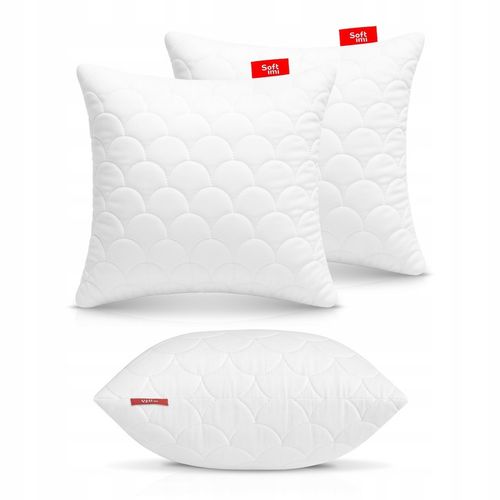 2X PODUSZKA ANTYALERGICZNA 40X40 PIKOWANA GRUBA NA ZAMEK JASIEK DO na Arena.pl