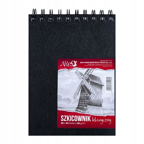 SZKICOWNIK KLASYCZNY B6/98G. 80KARTEK SPIRALA 2080 na Arena.pl