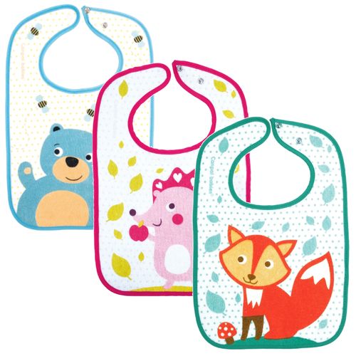 CANPOL Śliniak bawełniany frotte z regulowanym zapięciem 1szt KOLOR LOSOWY na Arena.pl