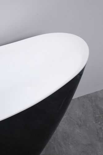 Wanna wolnostojąca Malta Czarno-biała na Arena.pl