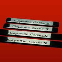 Listwa progowa PORSCHE CAYENNE 955 TURBO S Stal nierdzewna 304 połysk 4szt