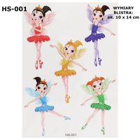 Tatuaże z brokatem wróżki, różne wzory