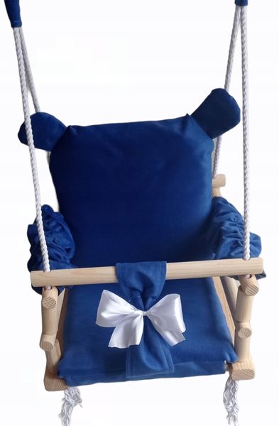 HUŚTAWKA 3w1 DZIECI miś NIEBIESKI dom ogród pokój zdjęcie 2