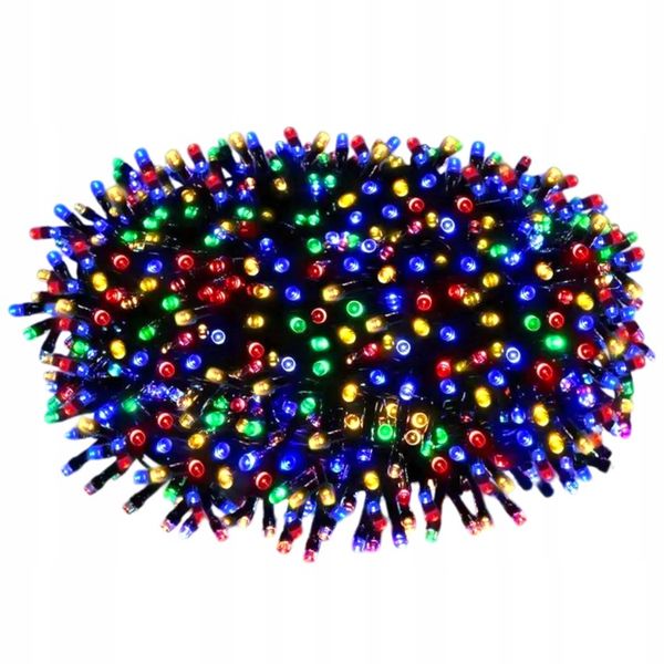 LAMPKI CHOINKOWE 500 LED ZEWNĘTRZNE WEWNĘTRZNE ŚWIĄTECZNE MULTIKOLOR MIX zdjęcie 1
