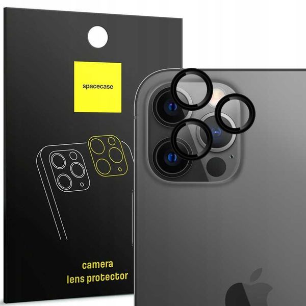 Spacecase Camera Ring Iphone 12 Pro Max Black zdjęcie 1