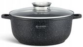 GARNEK MARMUROWY Powłoka NIEPRZYWIERAJĄCA 28cm 6,8L INDUKCJA Gaz 8120