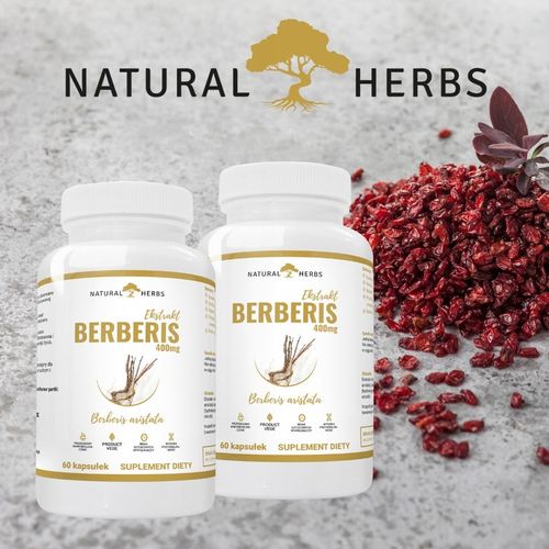 Berberis Ekstrakt 400mg BERBERYS na stres 120 kaps na Arena.pl