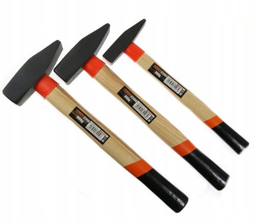 MŁOTEK ŚLUSARSKI ZESTAW KOMPLET 3 MŁOTKÓW MŁOTKI na Arena.pl