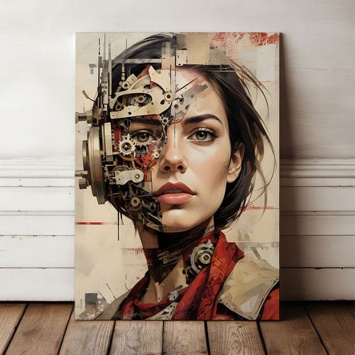 Obraz na płótnie portret maszyna 50x70 cm na Arena.pl