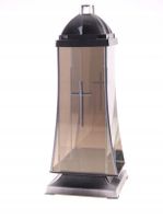 Znicz znicze kapliczka lustro 37CM SZKLANE ZNICZE SREBRNY ZNICZ lampion