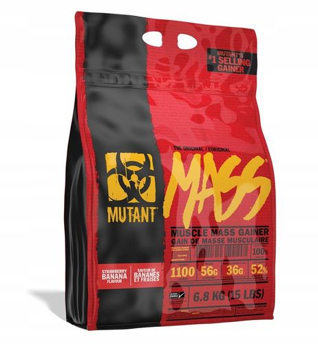 MUTANT MASS 6800g GAINER MASA WPC WPI | Truskawka-Banan na Arena.pl