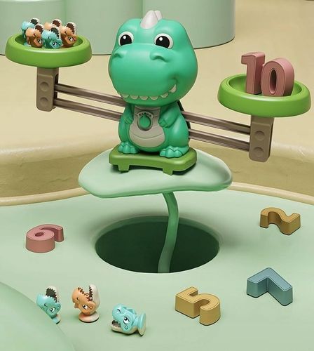 EDUKACYJNA GRA WAGA szalkowa DINOZAUR WĘDKOWANIE Równoważnia Łowienie Rybek na Arena.pl