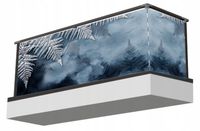 Osłona na balkon Mata balkonowa LIŚCIE PAPROCI zima TRWAŁY NADRUK