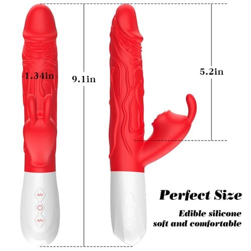 silicone vibrator 7 vibration modes - 10 thrusting and 7 flapping na Arena.pl