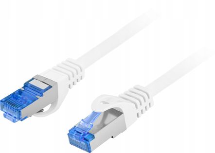 Kabel Ethernet RJ45 LAN kat.6A SFTP LSZH 0.5M biał