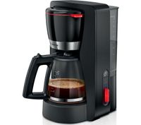 Ekspres przelewowy do kawy Bosch TKA4M233 Dzbanek szklany 1,37L Czarny