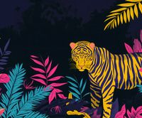 Plakat 60x50cm Tygrys w Rozdarciu