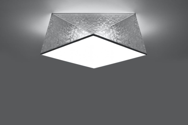 LAMPA sufitowa SL.0691 geometryczna OPRAWA natynkowa srebrna zdjęcie 2