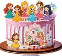 OPŁATEK ZESTAW URODZINOWY POSTACIE NA TORT - KSIĘŻNICZKA PRINCESS + IMIĘ
