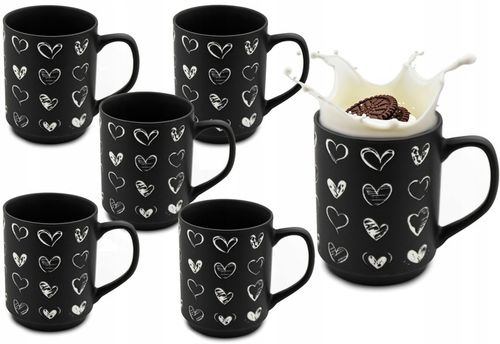 6X KUBEK 340ML KUBECZEK TRADYCYJNY UNIWERSALNY KAWA HERBATA PREZENT ZESTAW na Arena.pl