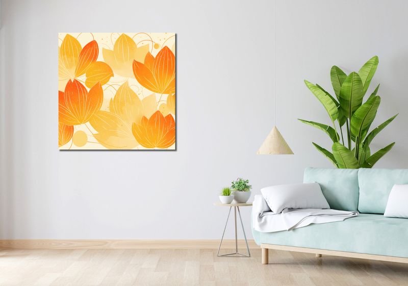 Obraz 90x90cm Jesienna Wizualizacja zdjęcie 2