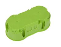 PUSZKA PODTYNKOWA PODWÓJNA 60MM ZIELONA - E111AA-KN049