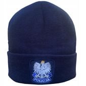 Czapka zimowa POLICJA granatowa