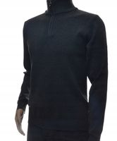 Męski sweter klasyczny ze stójką na zamek XXL 2XL