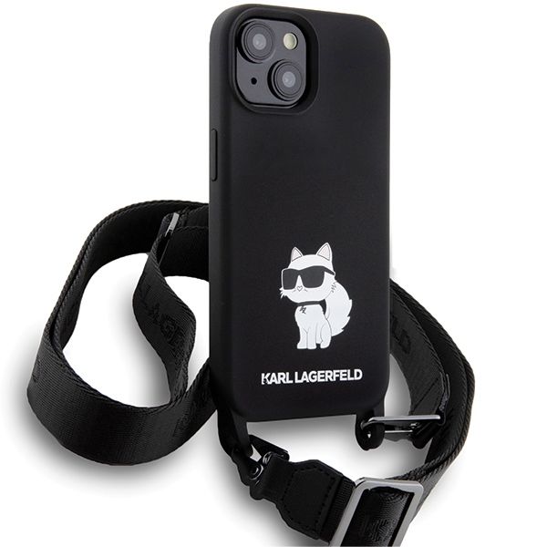 Etui Karl Lagerfeld do iPhone 15, iPhone 14, iPhone 13, Czarny zdjęcie 3