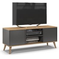 Szafka rtv, skandynawski styl, SKAND, 120x40x50 | TYLETEGOTU