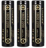 3 sztuki Ogniwo Li-Ion Liitokala 18650 3,7V 2200mAh Li-22A