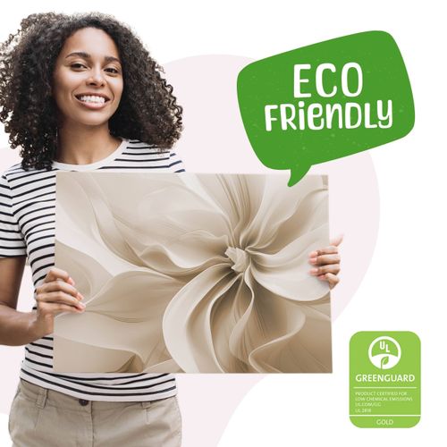 Obraz Na Płótnie Abstrakcja Kremowy Kwiat Dekoracja Glamour 120cm x 80cm na Arena.pl