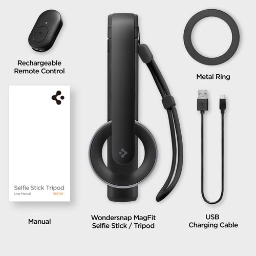 spigen s571w magsafe bluetooth selfie stick tripod black na Arena.pl