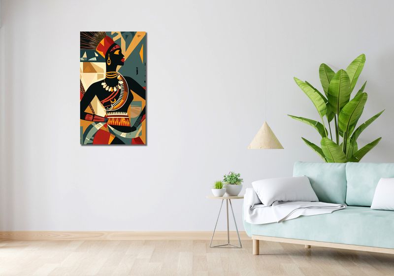 Obraz 50x90cm Afrykańska Mozaika zdjęcie 2