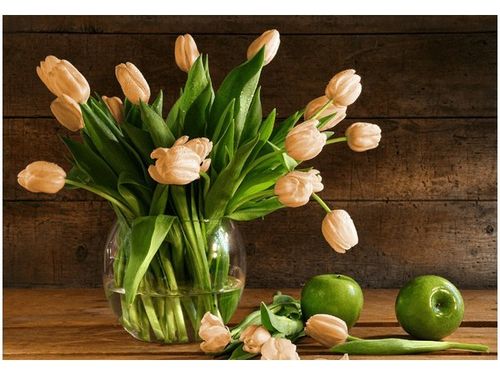 100 70CM OBRAZ PŁÓTNO RDZAWE TULIPANY PŁÓTNO RAMA na Arena.pl