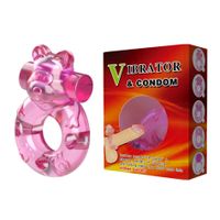 Vibrating Bear Cock Ring – Pink