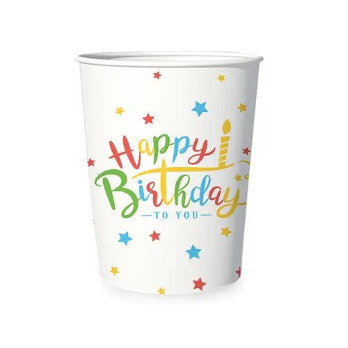 Kubek Kolorowe urodziny 6szt na Arena.pl