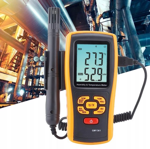 HIGROMETR MIERNIK WILGOTNOŚĆ TEMPERATURA POWIETRZA TERMOHIGROMETR BENETECH zdjęcie 2