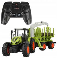 DUŻY Traktor z Przyczepą CIĄGNIK ZDALNIE STEROWANY Pilot R/C na Akumulator